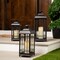 Northlight Distressed Mission Style Metal Candle Lanterns - 19.5" - Black - Set of 3